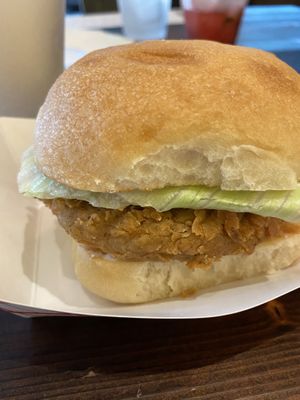 Fried chicken sandwich  at Kindred in New Orleans