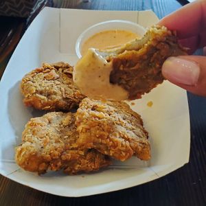 Seitan nuggets at Kindred in New Orleans