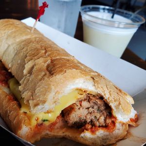 Meatball sub at Kindred in New Orleans