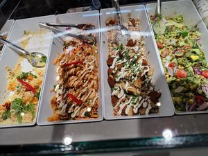Four vegan salad options at Soul Origin in East Maitland