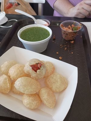 Pani puri at Annapurna in Chicago