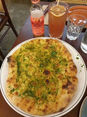 Garlic focaccia $14.00 at Pizza Farro in Windsor