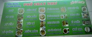menu😄  at Pho Chay Nhu in Ho Chi Minh City