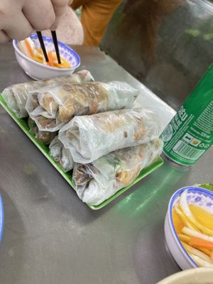 Summer rolls  at Pho Chay Nhu in Ho Chi Minh City