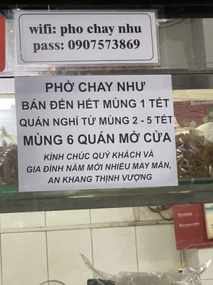   at Pho Chay Nhu in Ho Chi Minh City