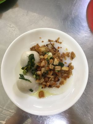 Delicious banh beo at Pho Chay Nhu in Ho Chi Minh City