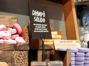 Shampoo bars at LUSH - Colombo in Lisbon