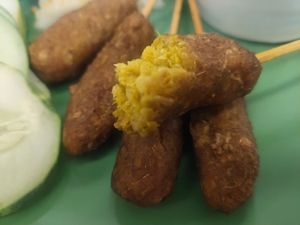 Delicious satay at Daily Green 吉祥素 - Blk 721 Ang Mo Kio in Northeast Singapore