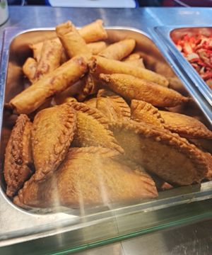 Spring Roll Curry Puff ~ 18/6/22 at Daily Green 吉祥素 - Blk 721 Ang Mo Kio in Northeast Singapore