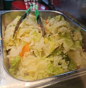 Stir Fried Cabbage ~ 18/6/22 at Daily Green 吉祥素 - Blk 721 Ang Mo Kio in Northeast Singapore