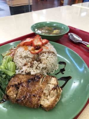 Chicken rice at Daily Green 吉祥素 - Blk 721 Ang Mo Kio in Northeast Singapore