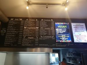 Menu at Burger Steig in Berlin
