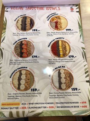 Smoothie bowls!  at Ohana Poke in Bangkok