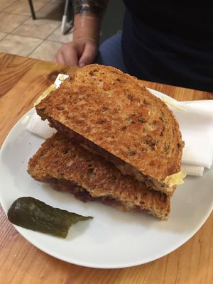 vegan cheese and onion toastie at The Fix  in Burntisland