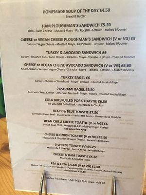 seasonal menu at The Fix  in Burntisland