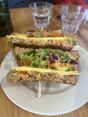 Cheese and avocado sandwich  at The Fix  in Burntisland