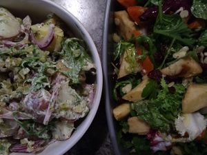 Vegan salads at The Fix  in Burntisland