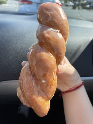 twisted donut   at Donutopolis in Poway