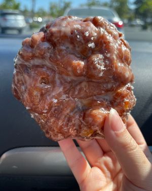 apple fritter   at Donutopolis in Poway
