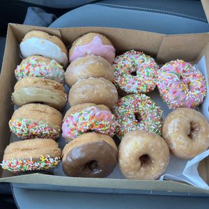 box of 15  at Donutopolis in Poway