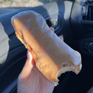 vegan maple bar  at Donutopolis in Poway