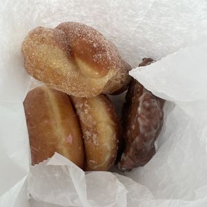 bag of donuts on vegan saturday 😍  at Donutopolis in Poway