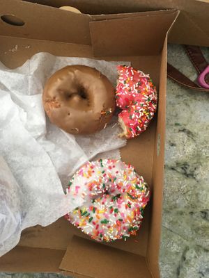 Just some of the vegan donuts available!  at Donutopolis in Poway