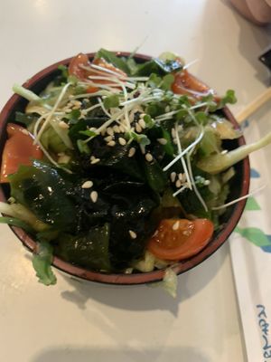 Seaweed salad  at Pompoko in Brighton