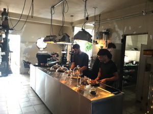 Coffee bar at Acervo Café in Brasilia