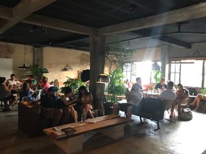 Main space at Acervo Café in Brasilia