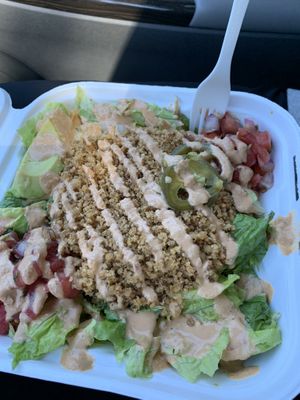 Taco salad  at Gangster Vegan in Riverdale Park