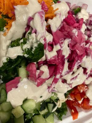 Kale salad  at Gangster Vegan in Riverdale Park