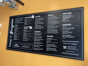 Full menu  at Gangster Vegan in Riverdale Park