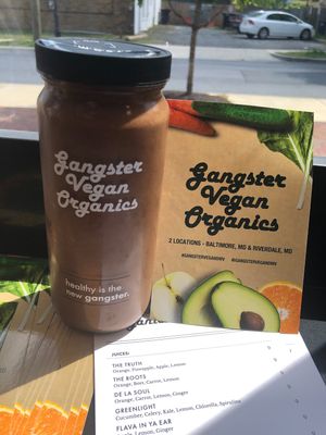 Cream smoothie  at Gangster Vegan in Riverdale Park