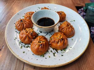 Pumpkin momos at Freiruum in Zug