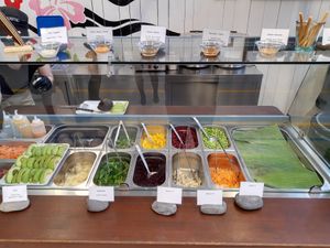 Bowl ingredients at Freiruum in Zug