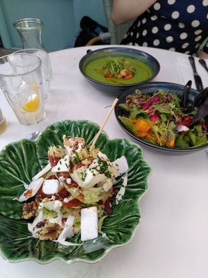 Wedge salad with vegan feta at Bill's - Central in Cardiff