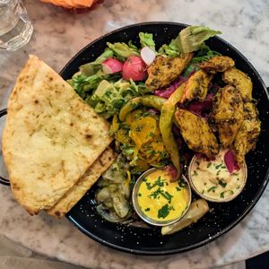 Vegan shwarma at Bill's - Central in Cardiff