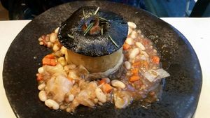 Savoury Mushroom Pudding at Bill's - Central in Cardiff