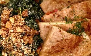 Quesadillas and salad   at Seabirds Kitchen - Mall in Costa Mesa