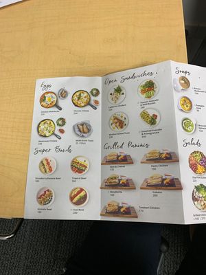 Breakfast/ sandwiches take away menu at Getfresh - All Seasons Place in Bangkok