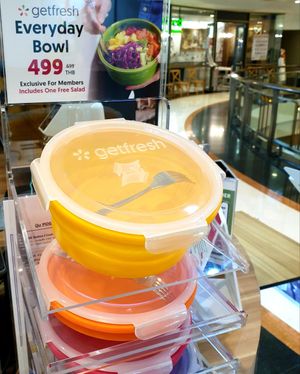 reusable bowls please at Getfresh - All Seasons Place in Bangkok