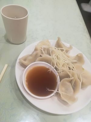 Steamed dumplings, 45 NT at Guó Xiāng Yuán SùShí 國香園素食 in Hualien