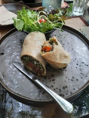 Eggplant wrap at Downtown - Vegan Garden Restaurant in Chiang Mai