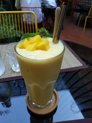 Mango lassi at Downtown - Vegan Garden Restaurant in Chiang Mai