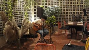 Live music at Downtown - Vegan Garden Restaurant in Chiang Mai