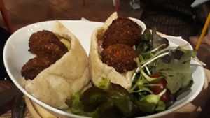 Falafel wrap at Downtown - Vegan Garden Restaurant in Chiang Mai