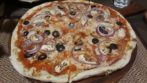 Pusco pizza at Downtown - Vegan Garden Restaurant in Chiang Mai