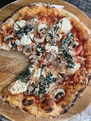 Most amazing pizza   at Downtown - Vegan Garden Restaurant in Chiang Mai