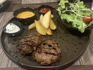 Mushroom steak  at Downtown - Vegan Garden Restaurant in Chiang Mai